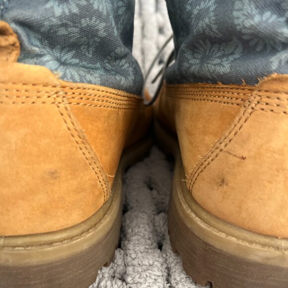 Timberland Earthkeepers Canvas Fold-Down Boots Rare Wheat Floral Size 9 - Picture 8 of 16